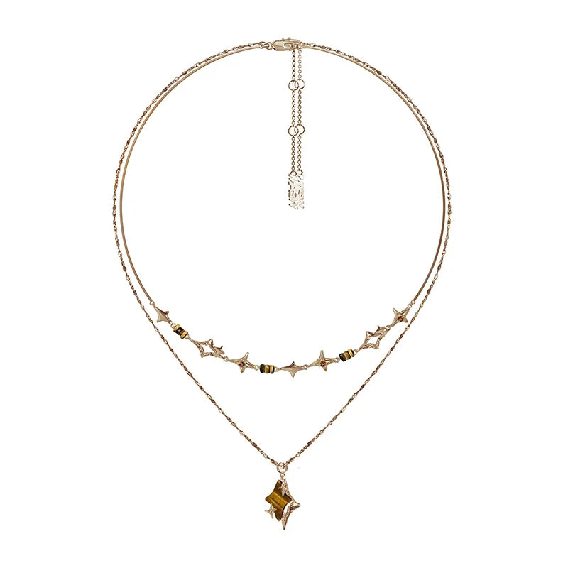 Vintage Starburst Collar Necklace