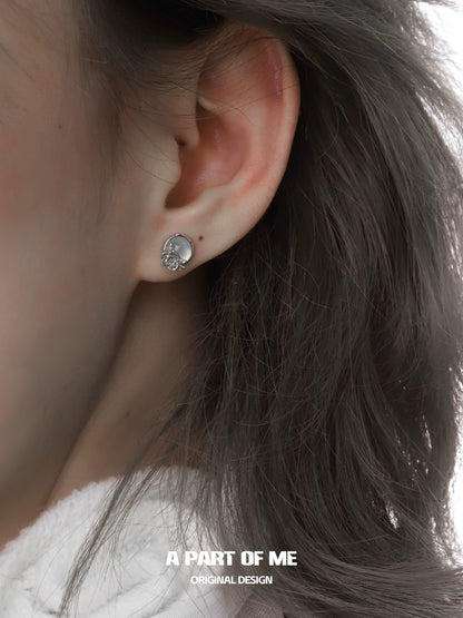 Fragrance Agate Rose Earrings