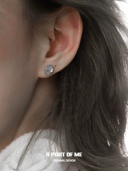 Fragrance Agate Rose Earrings