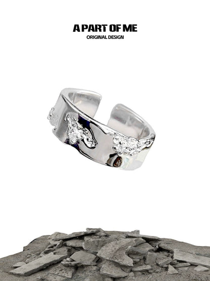 Broken Theory Silver Ring