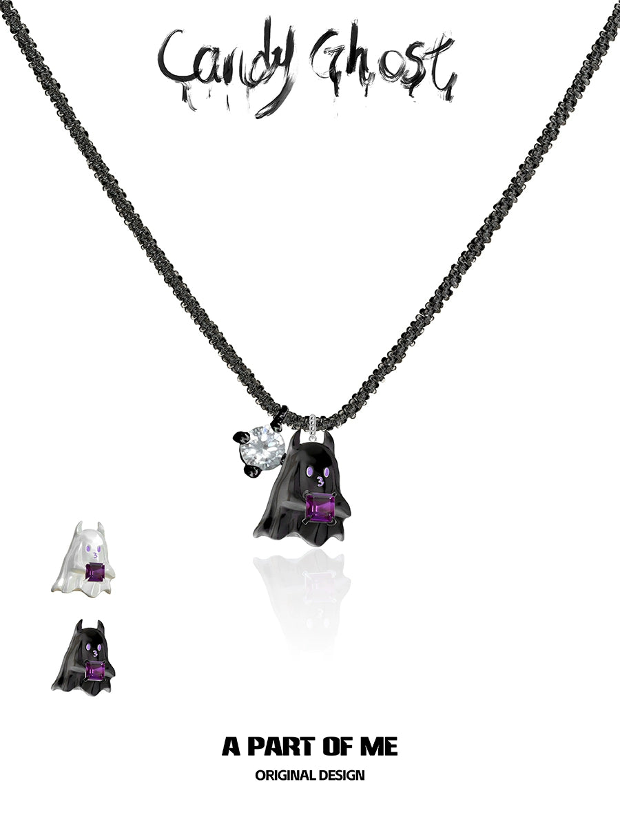 Ghost Devil Pendant Necklace