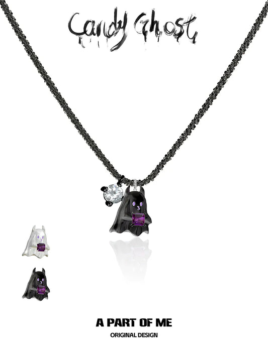 Ghost Devil Pendant Necklace