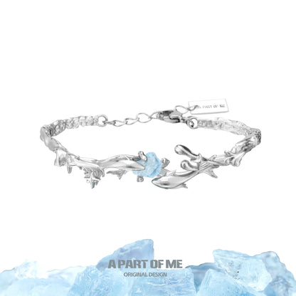 Pisces Aquamarine Bracelet