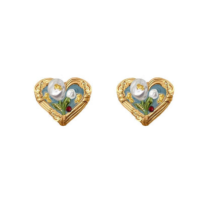 Oil Painting Love Necklace