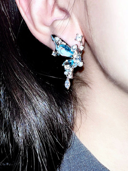"Butterfly Poetry" Zircon Necklace