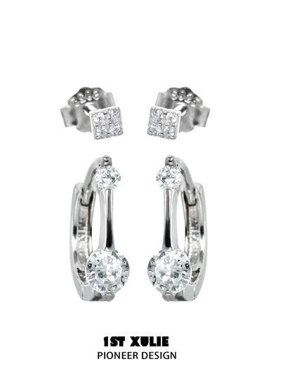 Eternal Glow Zircon Stud Earrings
