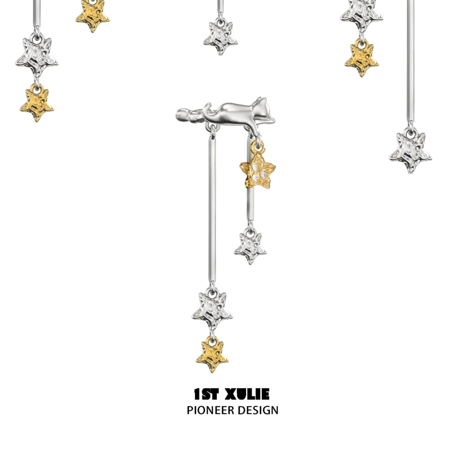 Starry Cat Whisper Ear Cuffs