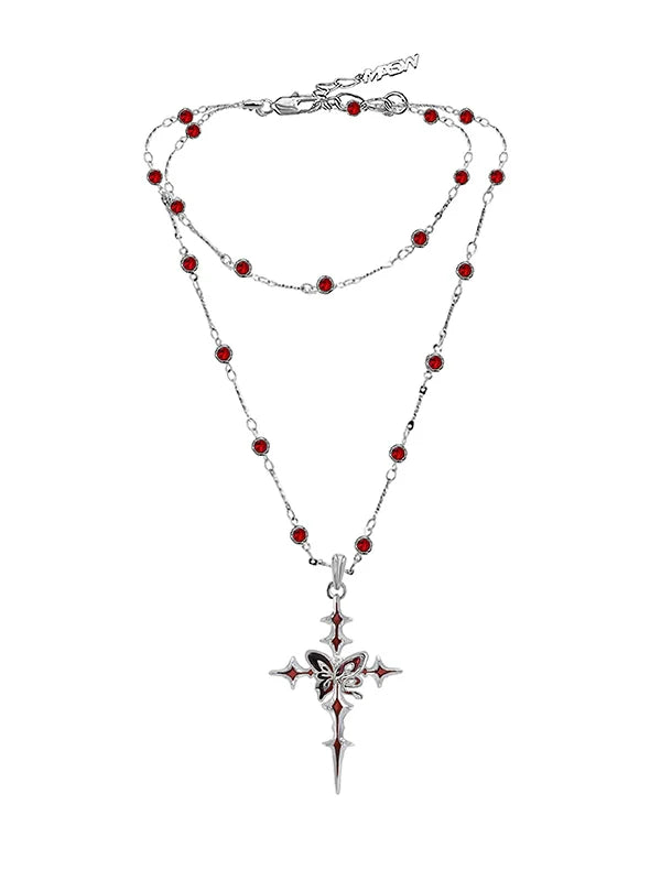 Midnight Butterfly Necklace