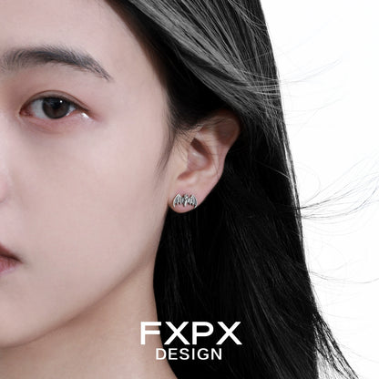 Retro Hip-Hop Bat Stud Earrings