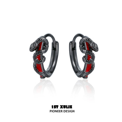 Gothic Dark Snake Removable Earrings
