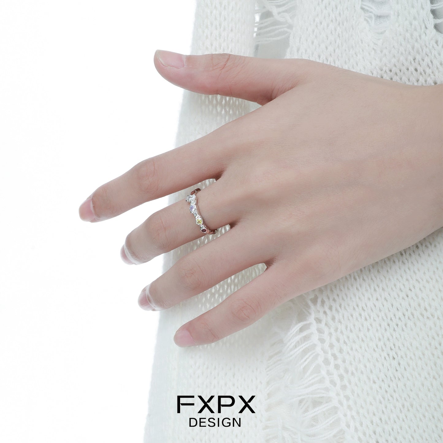 Dopamine Colored Zircon Ring