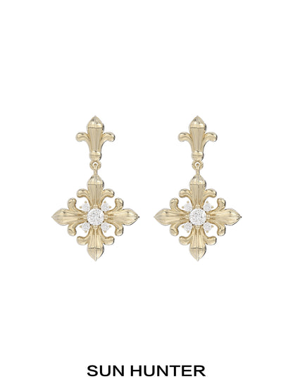 Iris Petal Maillard Earrings