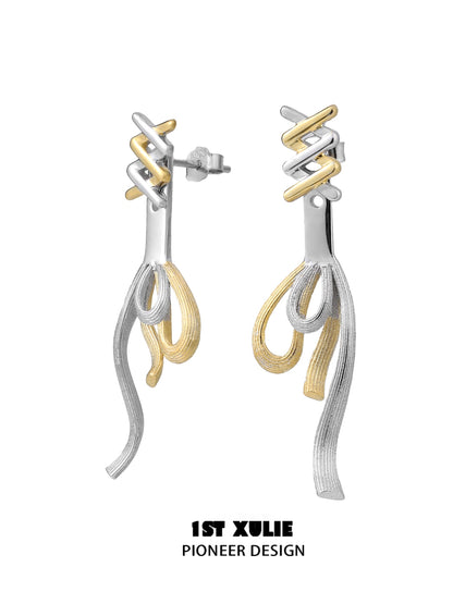 Twisted Bandage Bow Earrings