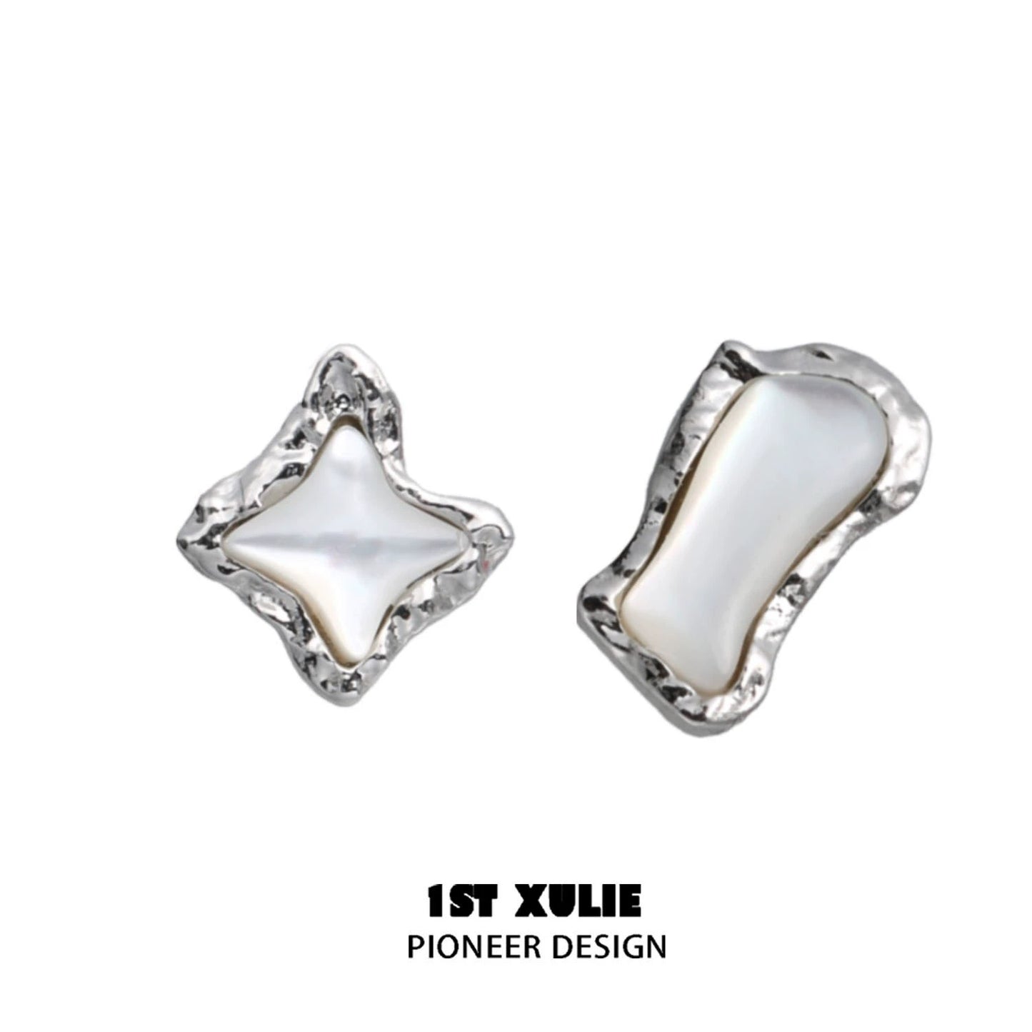 Punk Moon Fragment Earrings