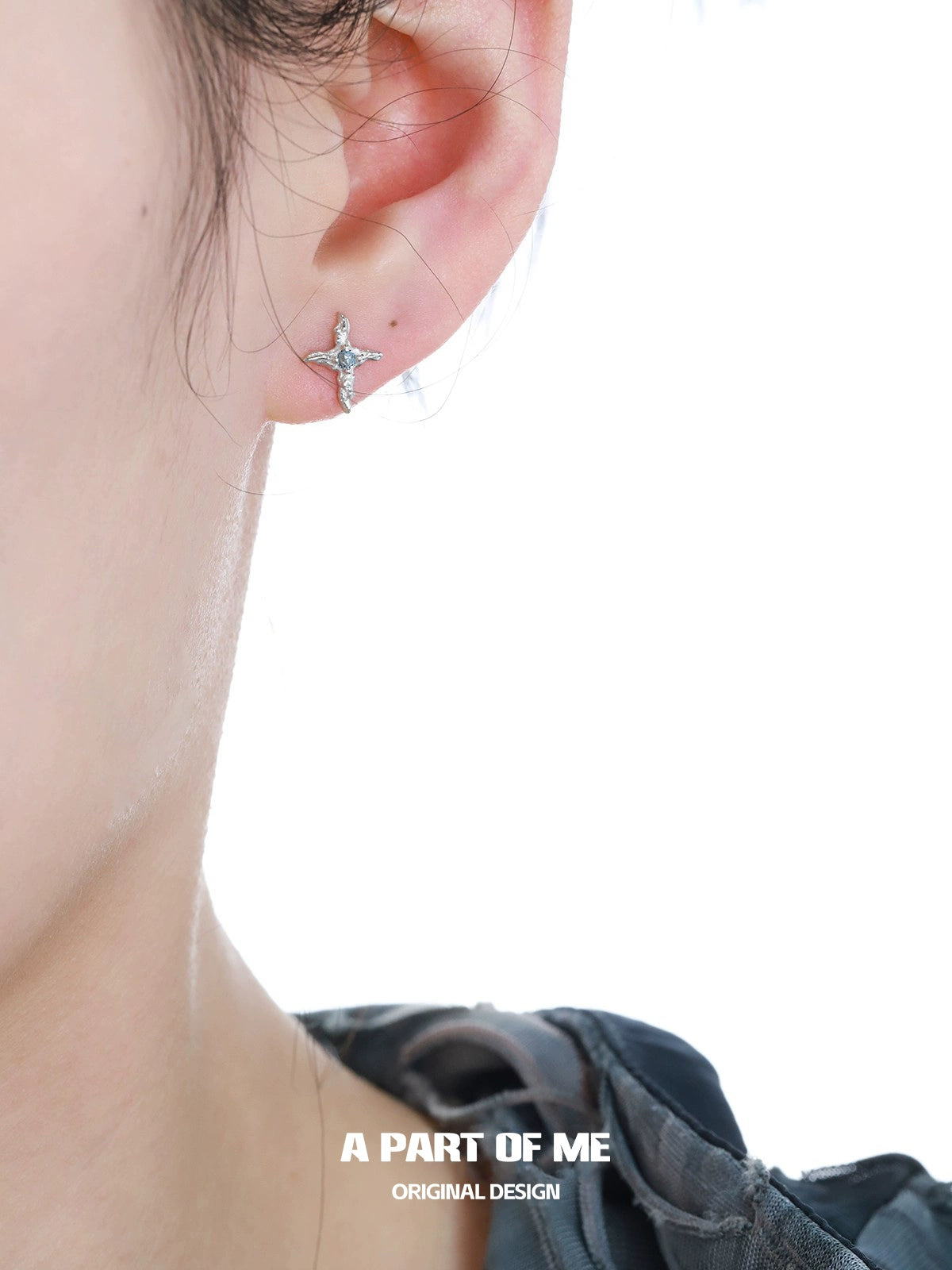 Deep Sea Star Zircon Stud Earrings