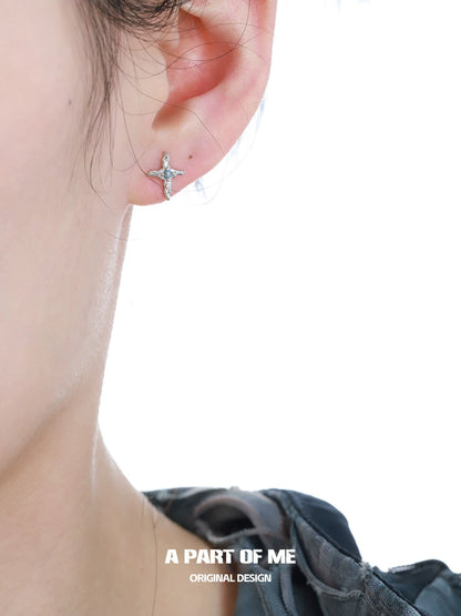 Deep Sea Star Zircon Stud Earrings