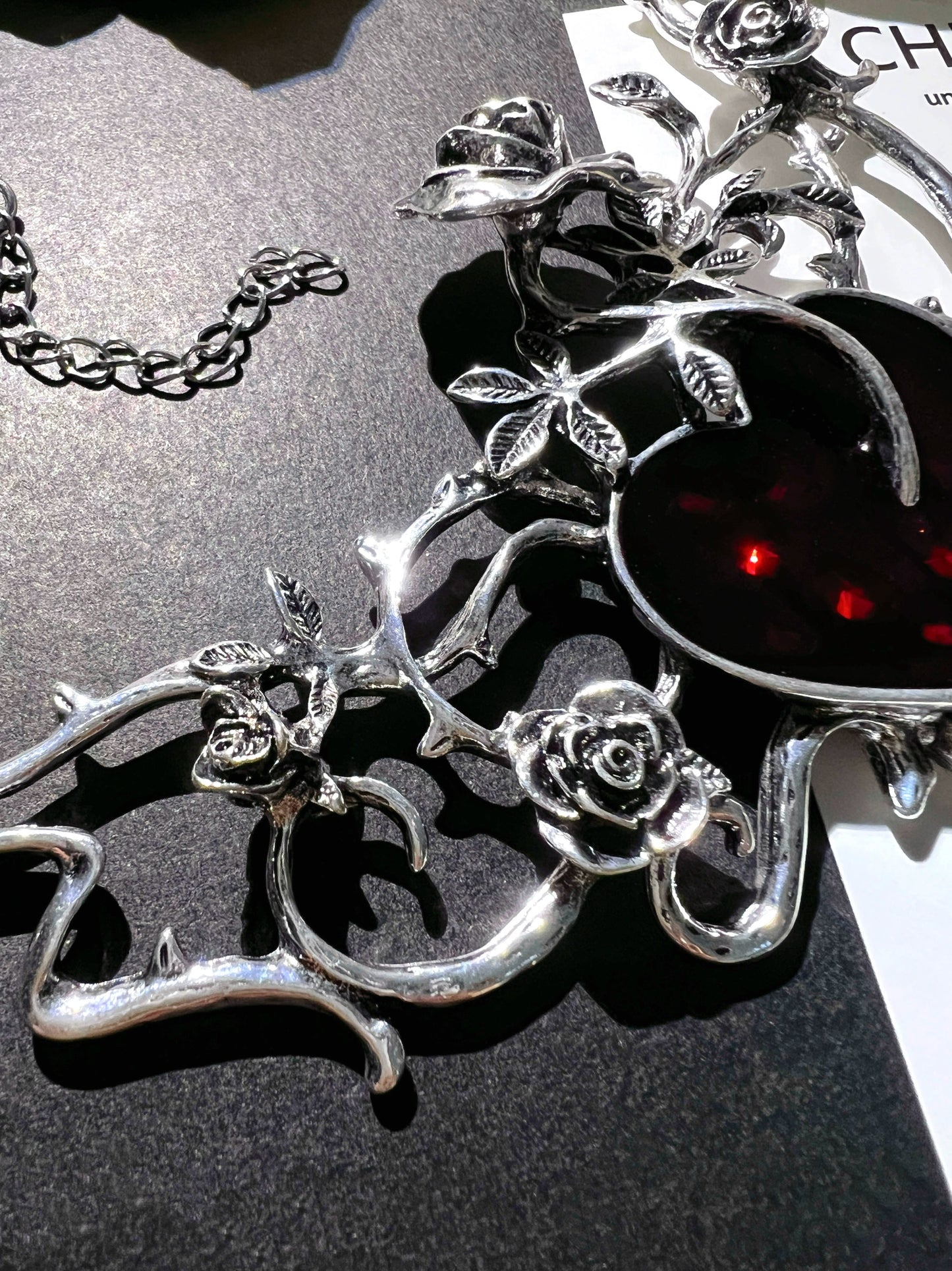 "Heart of Thorns" Dark Goth Necklace