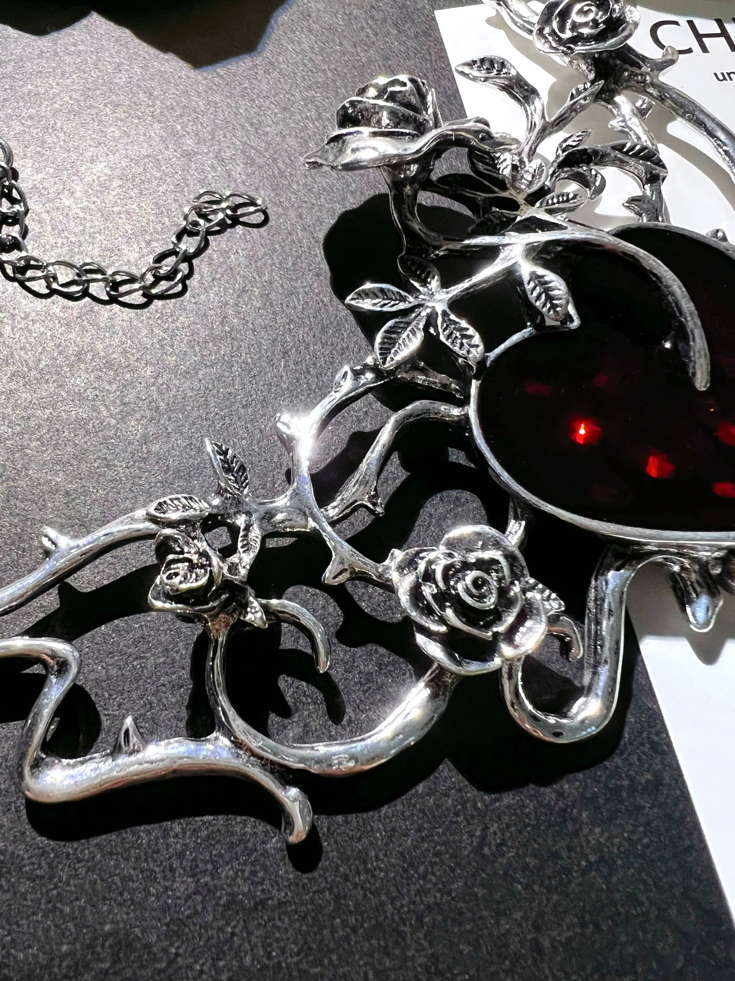"Heart of Thorns" Dark Goth Necklace