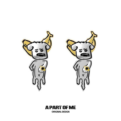Banana Puppy Cute Earrings