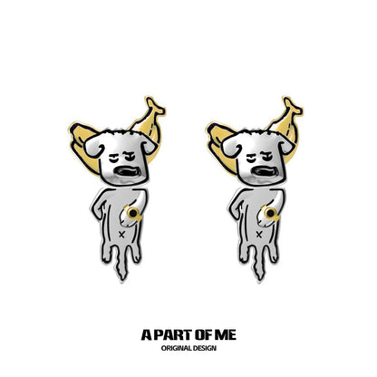 Banana Puppy Cute Earrings