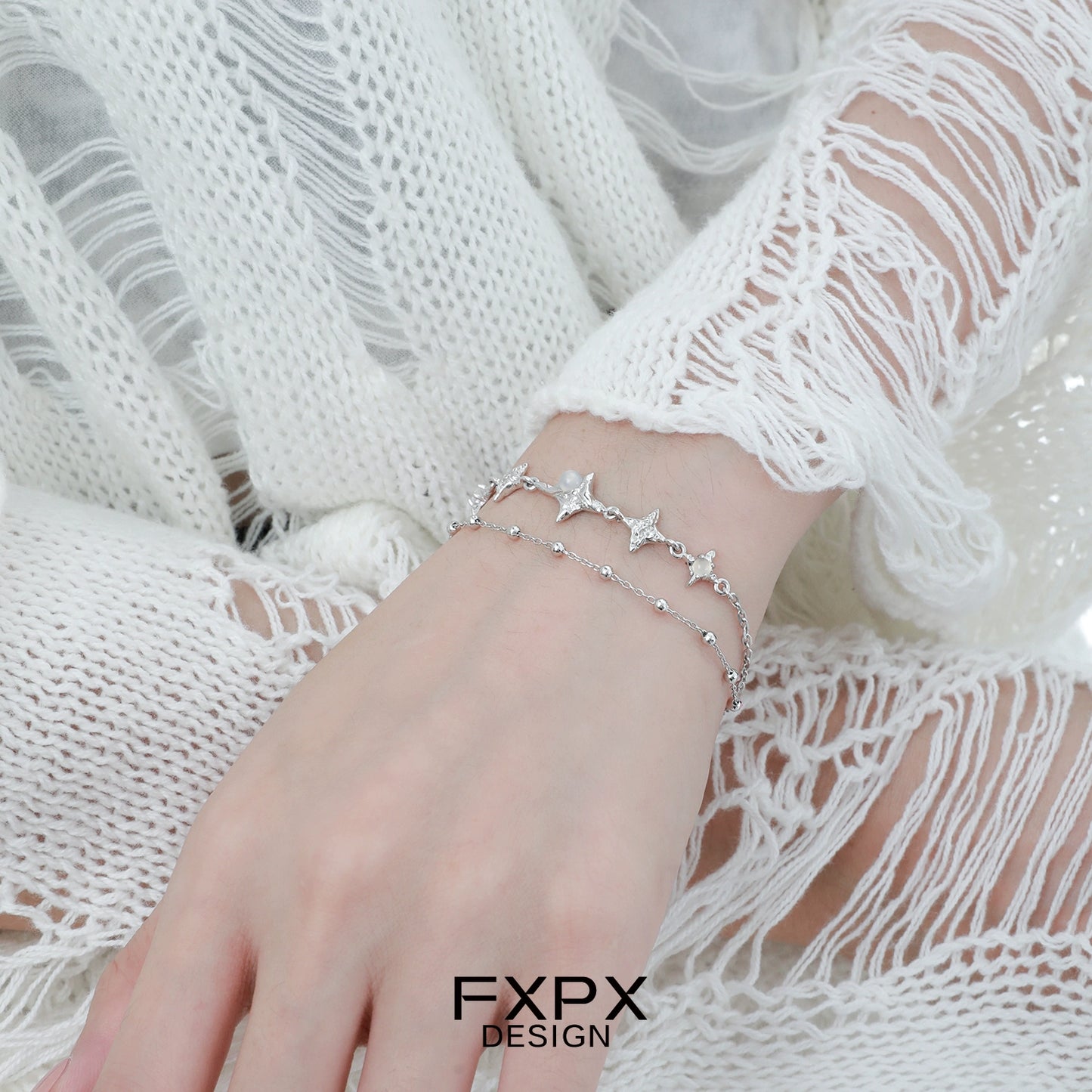 Cosmos Roamer Star Silver Bracelet