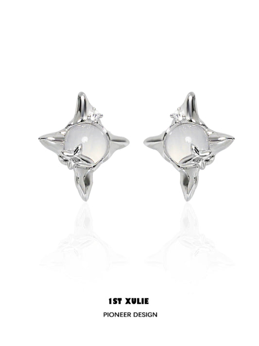 Frozen Star Agate Earrings