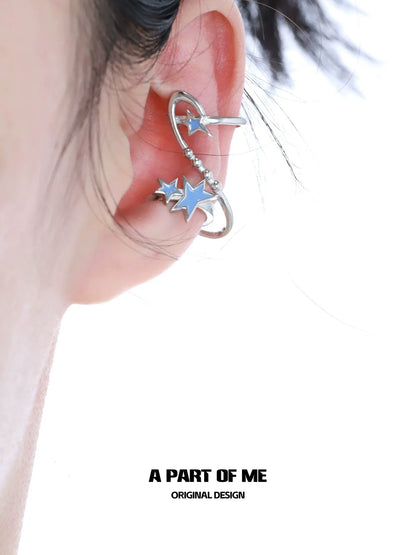 Galactic Blue Star Earrings