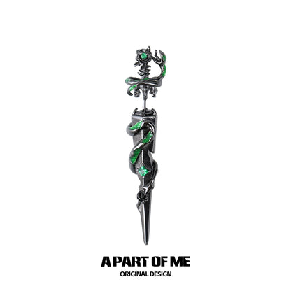 Slytherin Sword Stud Earrings