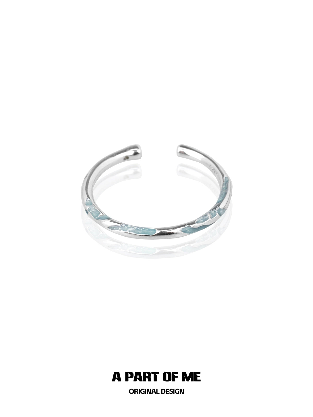 Blue Minimalist Ring