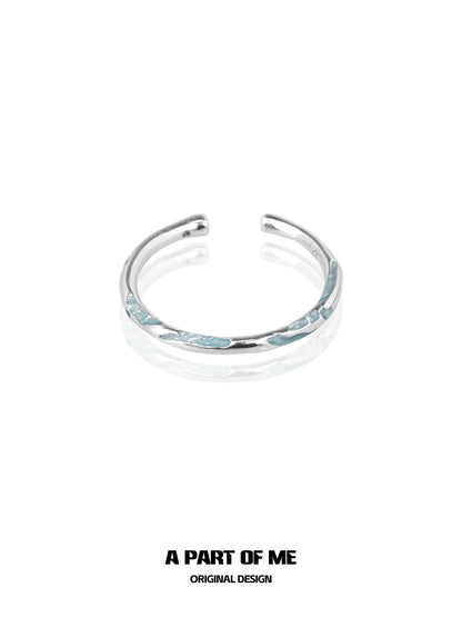 Blue Minimalist Ring