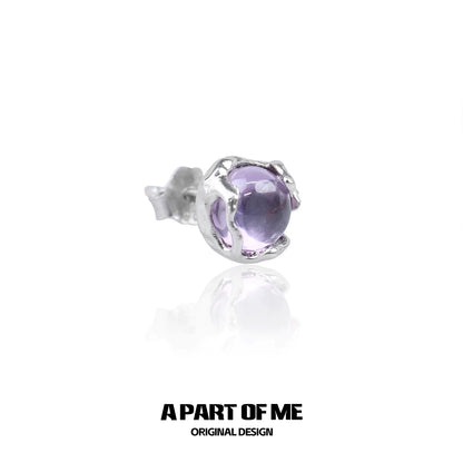 Purple Guardian Stud Earrings