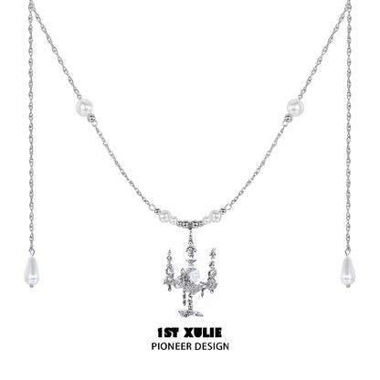 Rose Epic Pearl Clavicle Chain