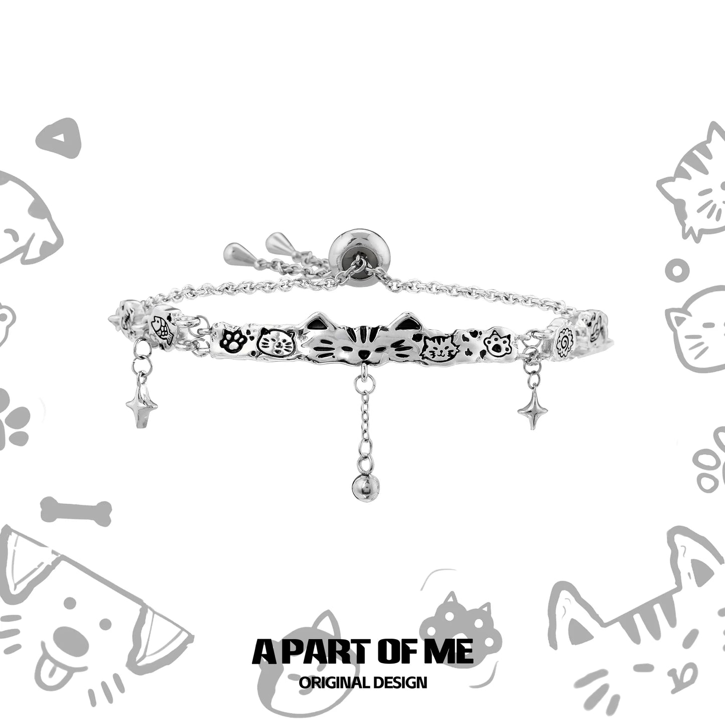 Graffiti Puppy Cat Cute Bracelet