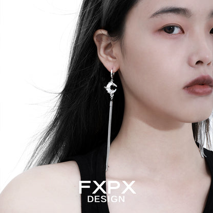 Grace Frosted Tassel Earrings