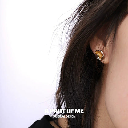 Gold Miner Neutral Earrings