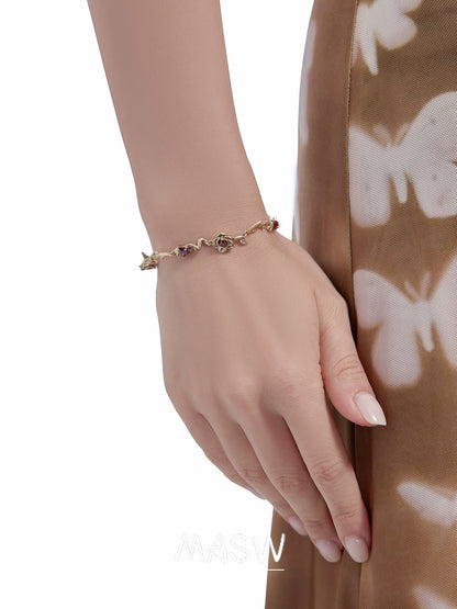 Rose Flower Vintage Bracelet