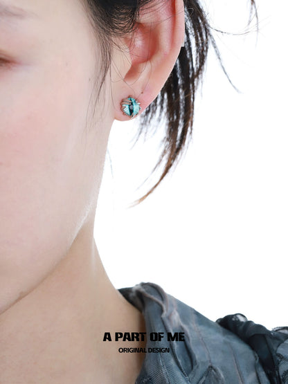 Blue Devil Eye Earrings