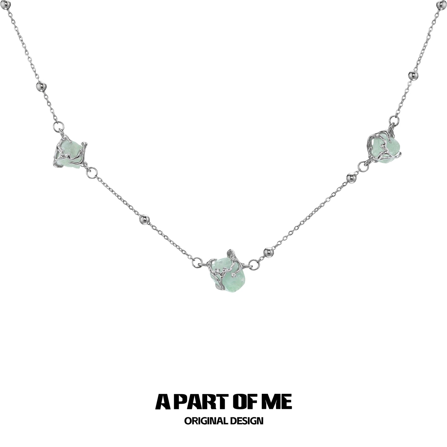 Flying Bird Fluorite Necklace