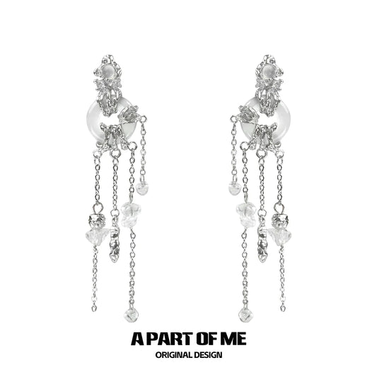 Wind Chime Crystal Earrings