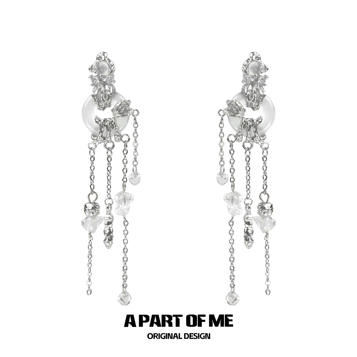 Wind Chime Crystal Earrings