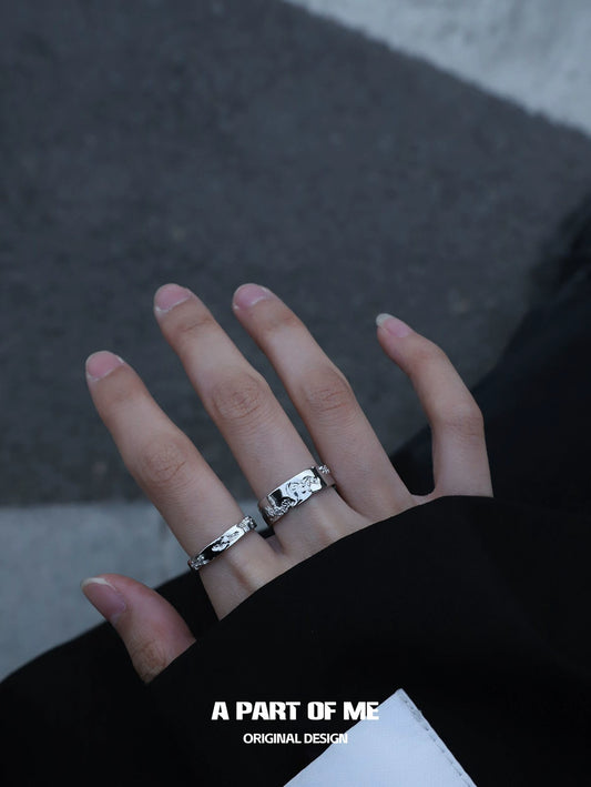 Broken Galaxy Couple Rings