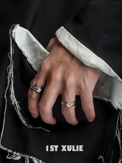 Defiant Statement Silver Ring
