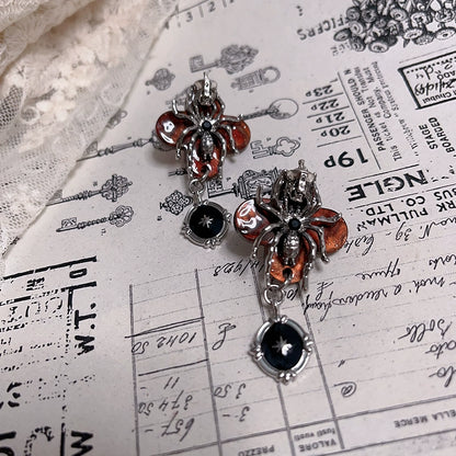 Skull Spider Bloody Earrings