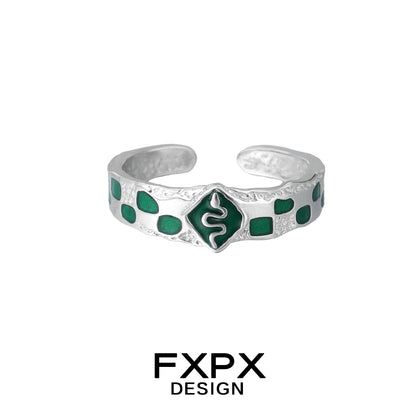 Court Green Snake Ring