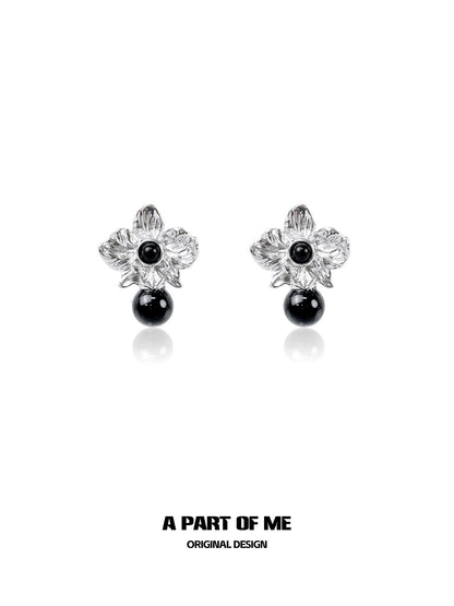 Elegant Thorned Flower Earrings