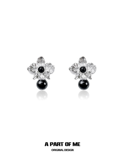 Elegant Thorned Flower Earrings