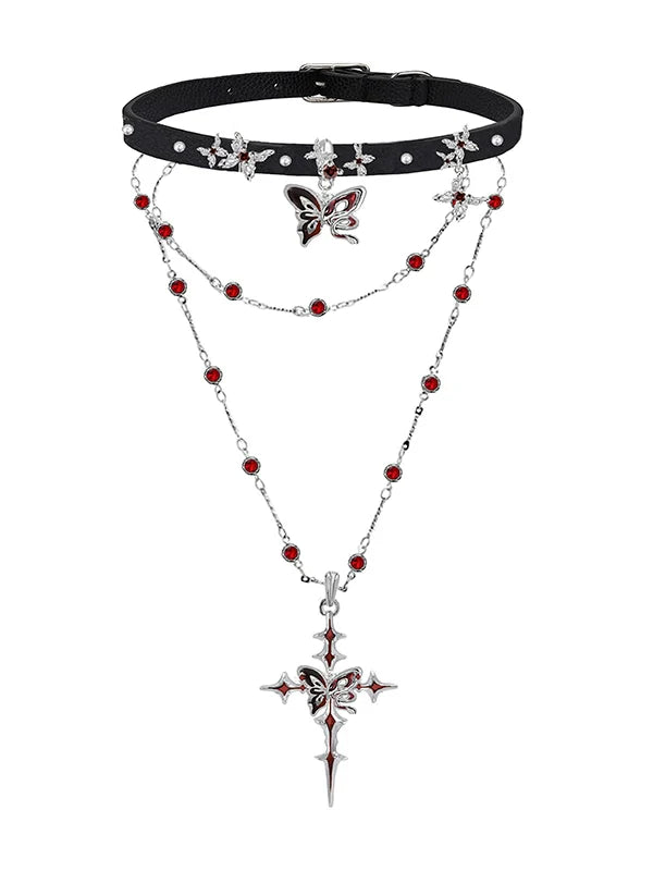 Midnight Butterfly Necklace
