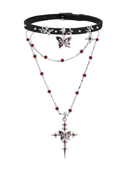 Midnight Butterfly Necklace