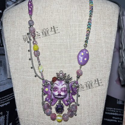 Necklaces-Ersan Tongsheng Original Handmade Necklace Female Niche Design High Sense Sweet Cool Spice Girl Clavicle Chain New