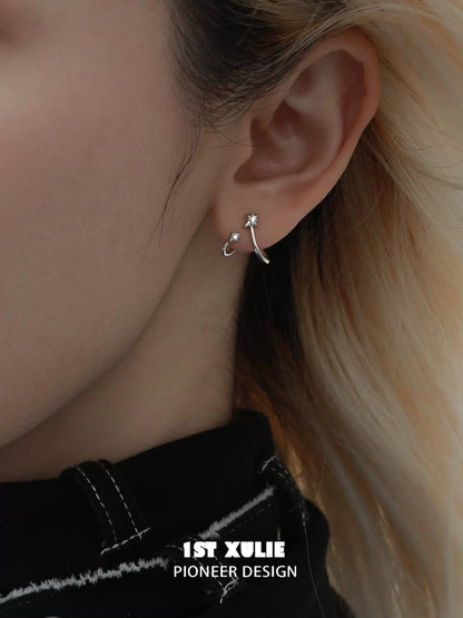 Radiant Zircon Sliver Ear Cuffs